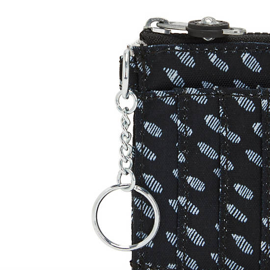 Kipling Dafni Printed Wallet Portefeuille Zwart Wit | België 1040BE